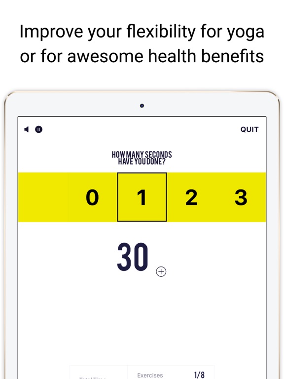 7 min Stretching Routines Tiga iPad screenshot 4 - Health & Fitness app