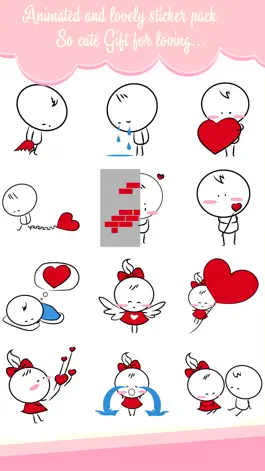 Game screenshot Love & Couple Animated Sticker apk
