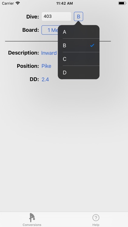 Diving Degree of Difficulty