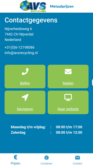 AVS Recycling - Metaalprijzen screenshot 3