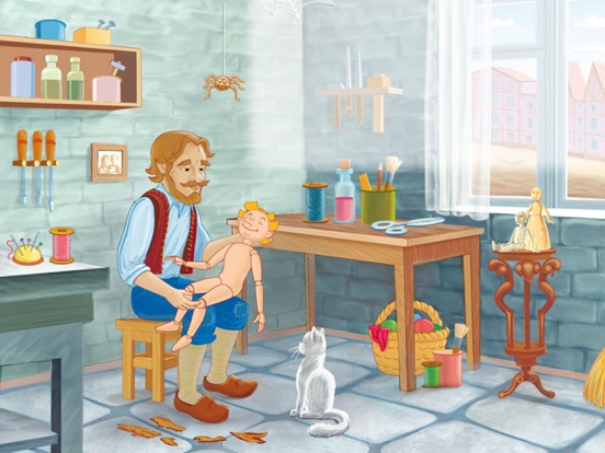 Pinocchio Adventures iPad screenshot 4 - Book app