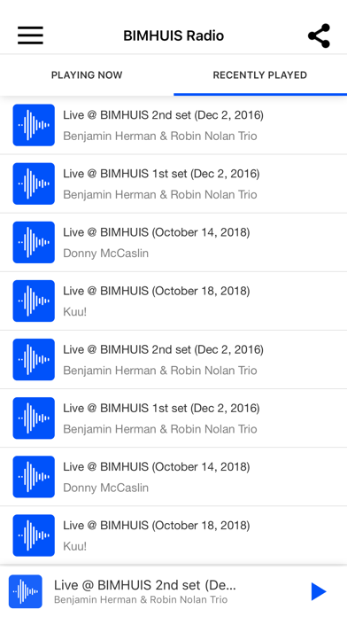 BIMHUIS Radio screenshot 2