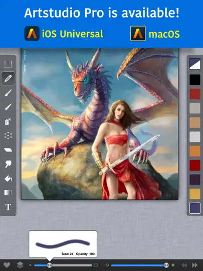 Captura de pantalla de ArtStudio For IPad -Paint&Draw en iPhone 1