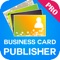 Business Card Publisher for iPad is your professional business card design solution