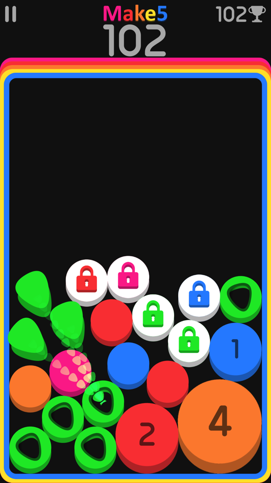 #4. Make Five! (iOS) 由: cihan ozgur