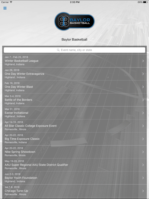 Baylor Basketball iPad screenshot 1 - Sports app