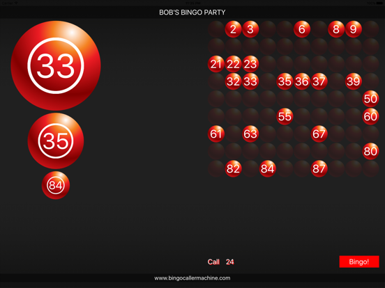 Bingo Caller Machine iPad app afbeelding 1