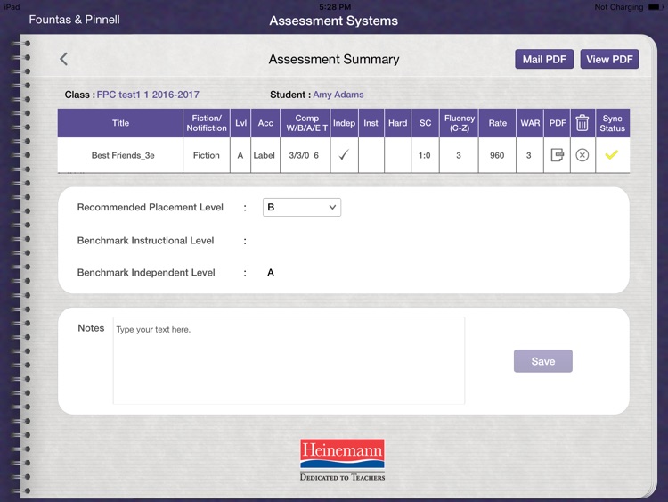 F&P FPC Reading Record Apps screenshot-4