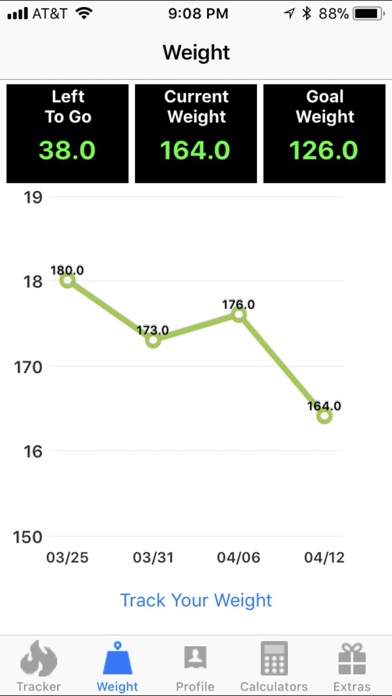 Smart Food & Weight Calculator Screenshot