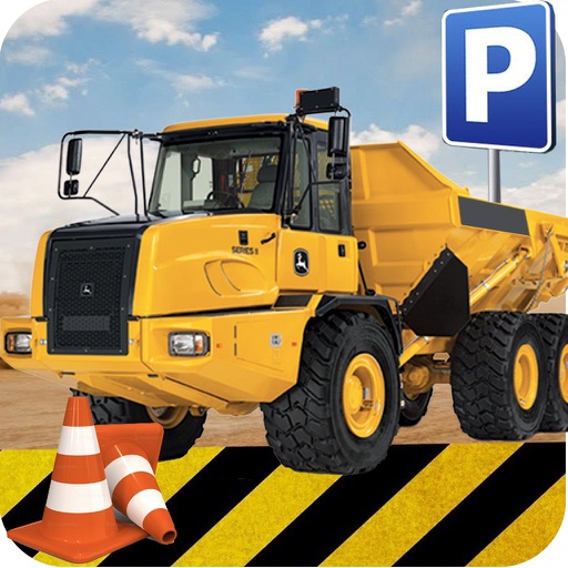 Construction Crane Truck Parking icon