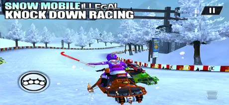 SnowMobile Illegal Bike Racing