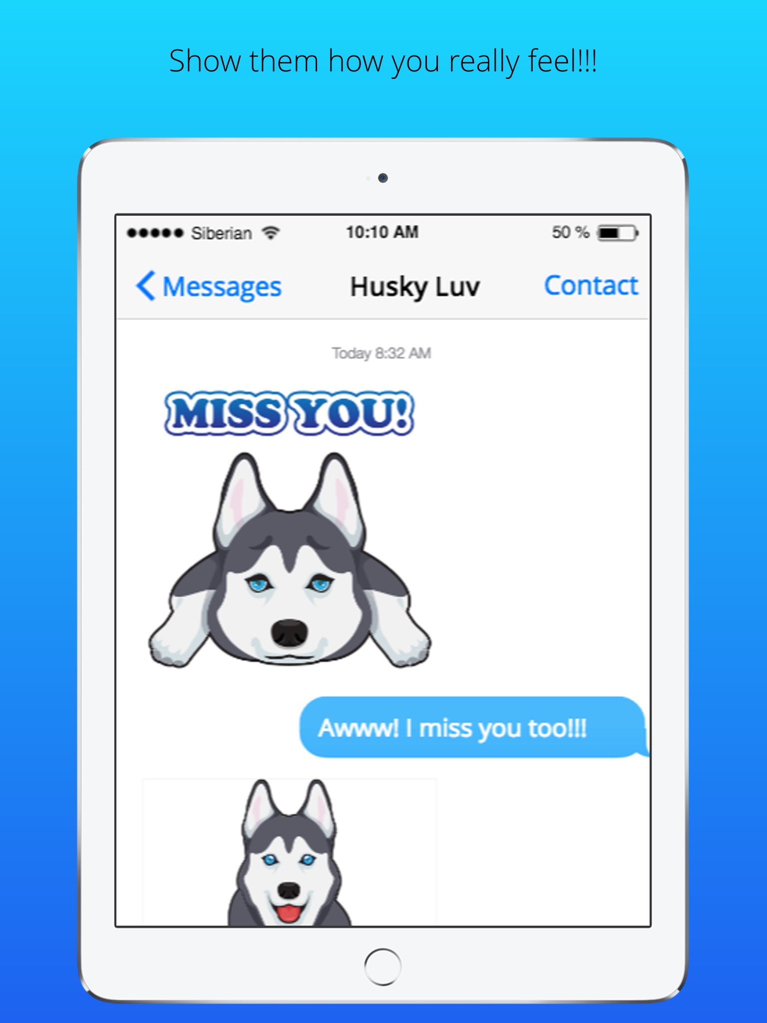 HuskyLuvMoji screenshot 2