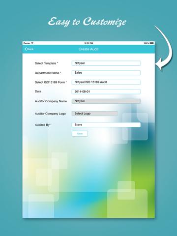 ISO 15189 audit app - náhled