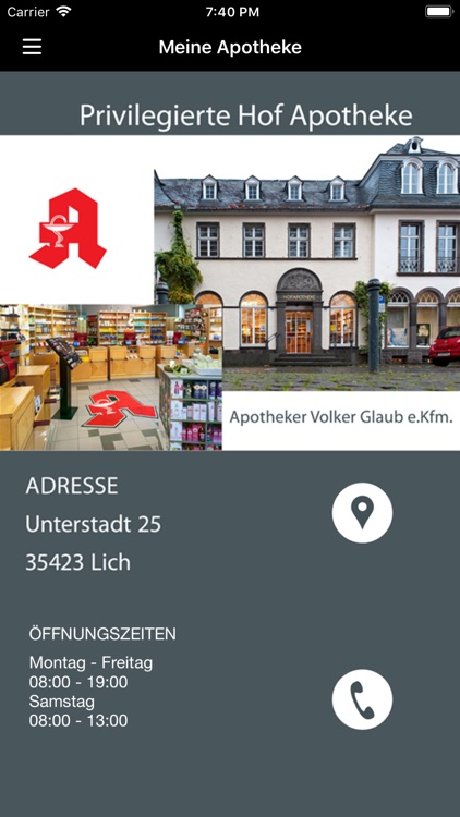 Privil.-Hof-Apotheke - V.Glaub