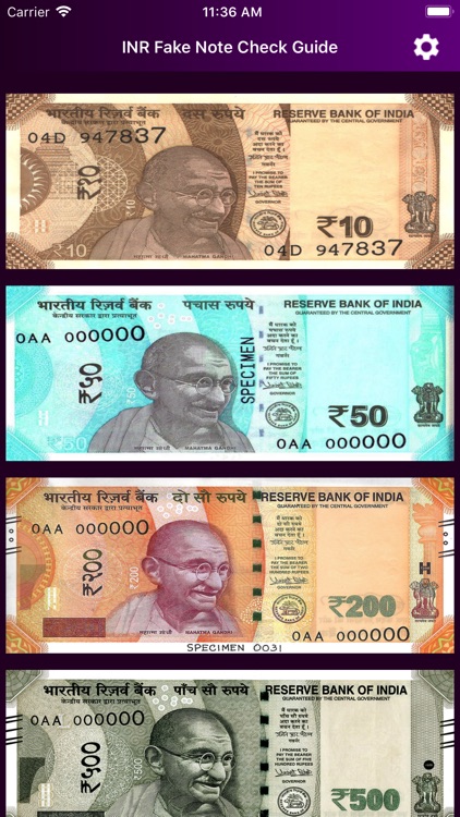 INR Fake Note Check Guide