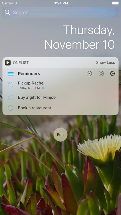 OneList - Reminders Widget