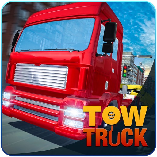 Car Tow Truck City Driving Sim Icon