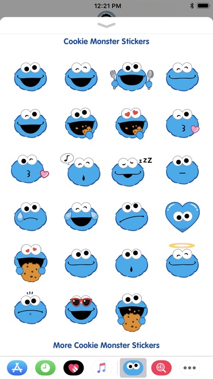 Cookie Monster Stickers