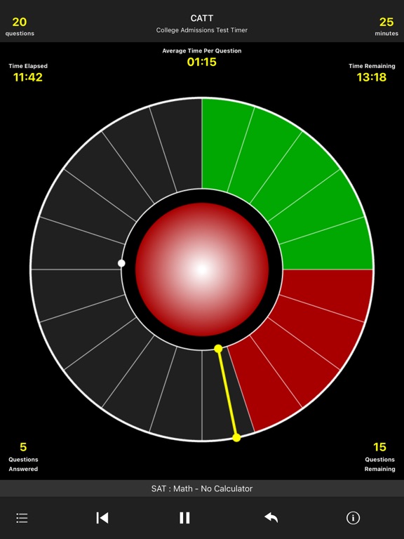 SAT/ACT/PSAT Timer - by CATT iPad screenshot 4 - Education app