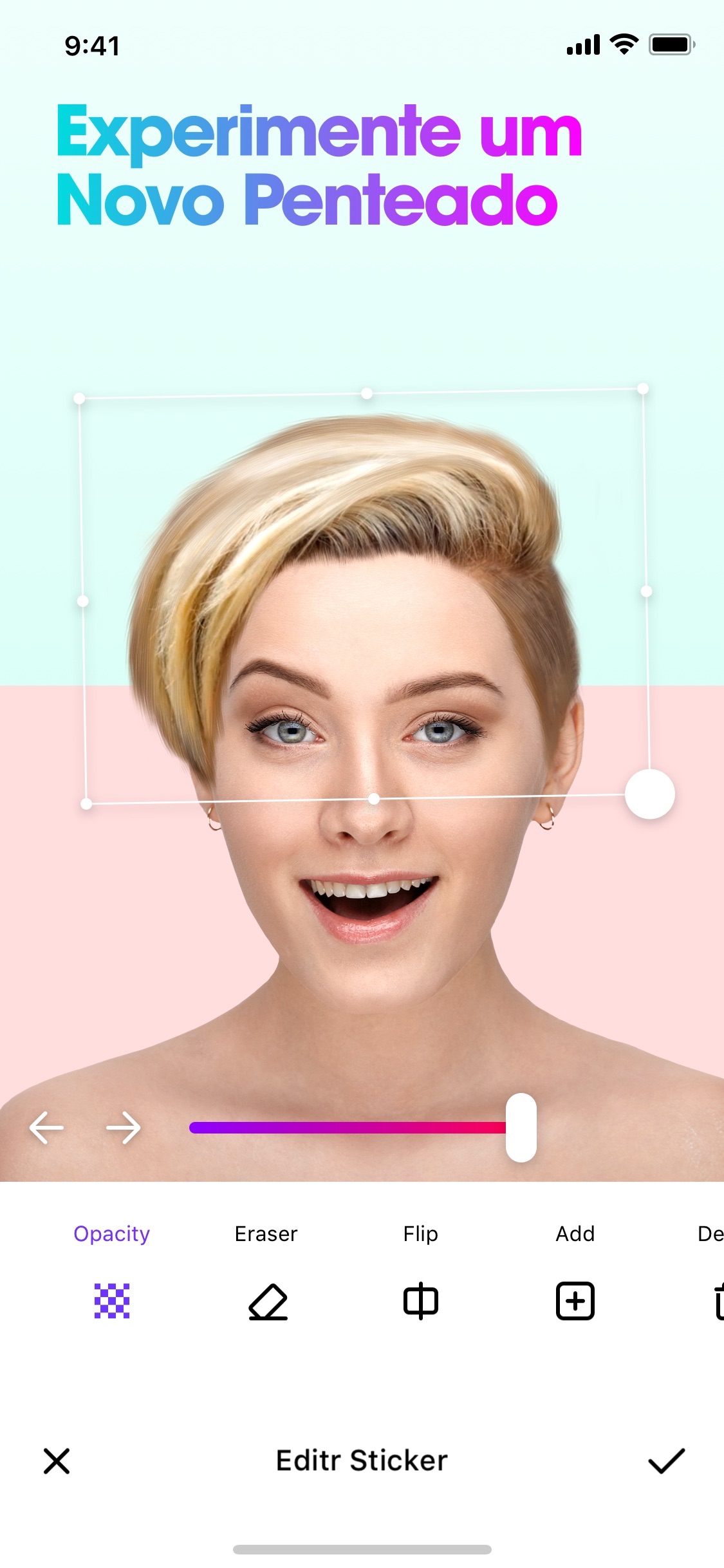 Screenshot do app Photable - Retocar Corpo Cara