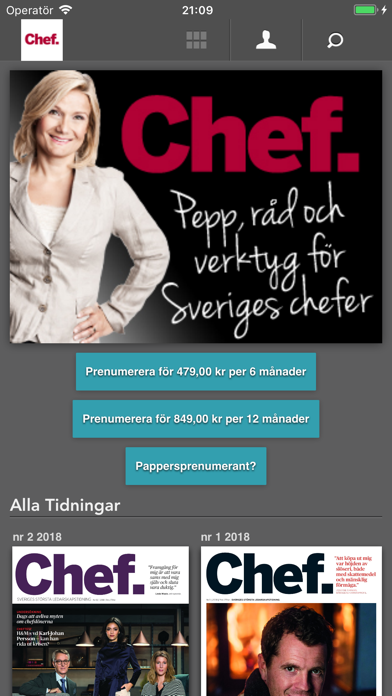 Screenshot #1 pour Tidningen Chef
