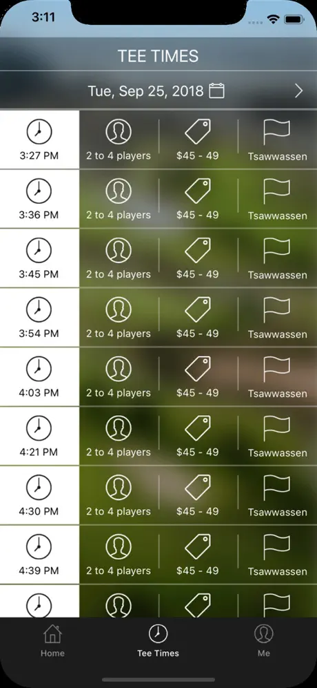 Tsawwassen Springs Tee Times