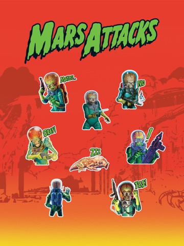 Mars Attacks Stickersのおすすめ画像2