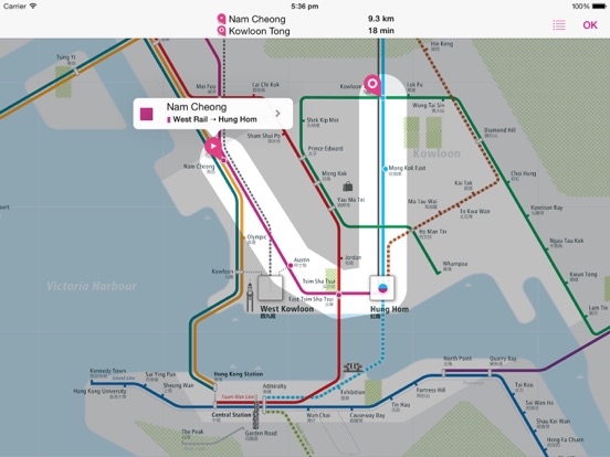 Screenshot #6 pour Hong Kong Rail Map Lite