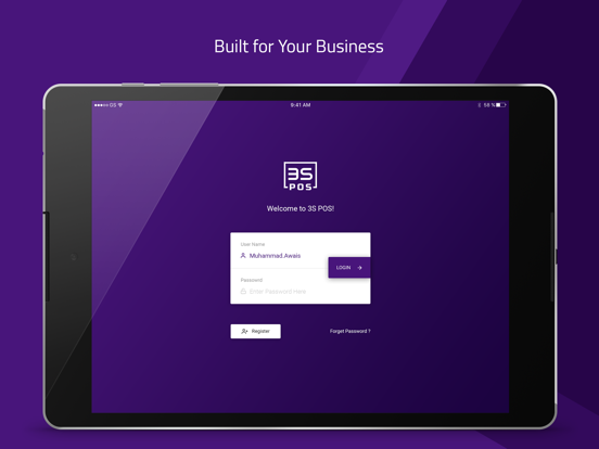 3S POS iPad screenshot