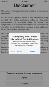 Emergency Alert screenshot