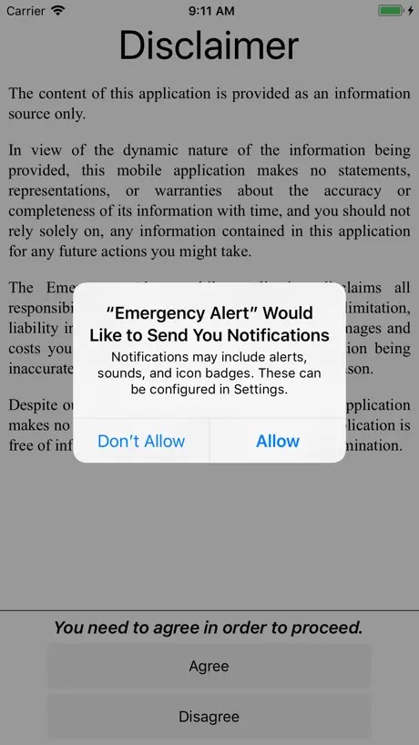 Emergency Alert