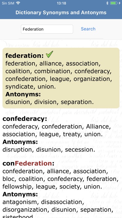 Dictionary Synonyms Antonyms screenshot 2