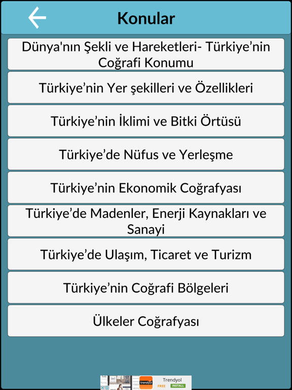 Screenshot #4 pour Kpss Coğrafya Soru Bankası
