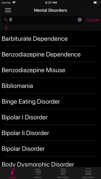 Mental Disorders Premium