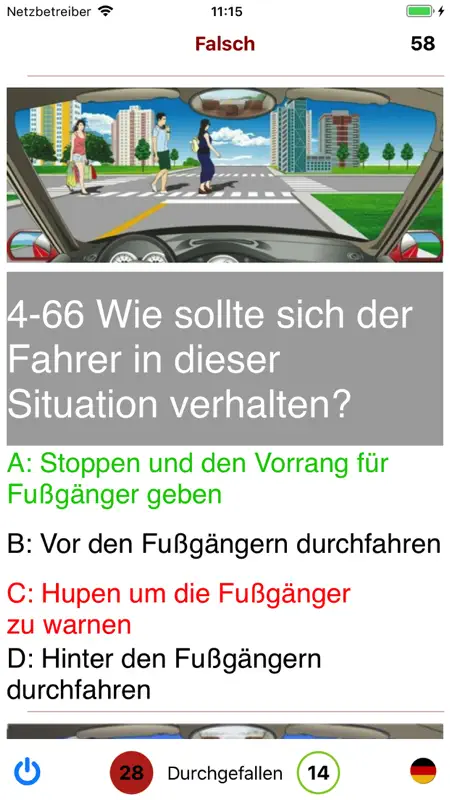 Driving in China Prüfung screenshot 4 of 5