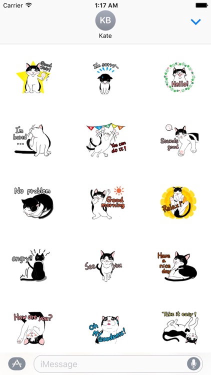 Sweet and Cute Cat Sticker