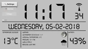 LCD Weather Clock screenshot #1 for Apple TV