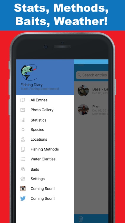 Fishing Diary-Track your fish!