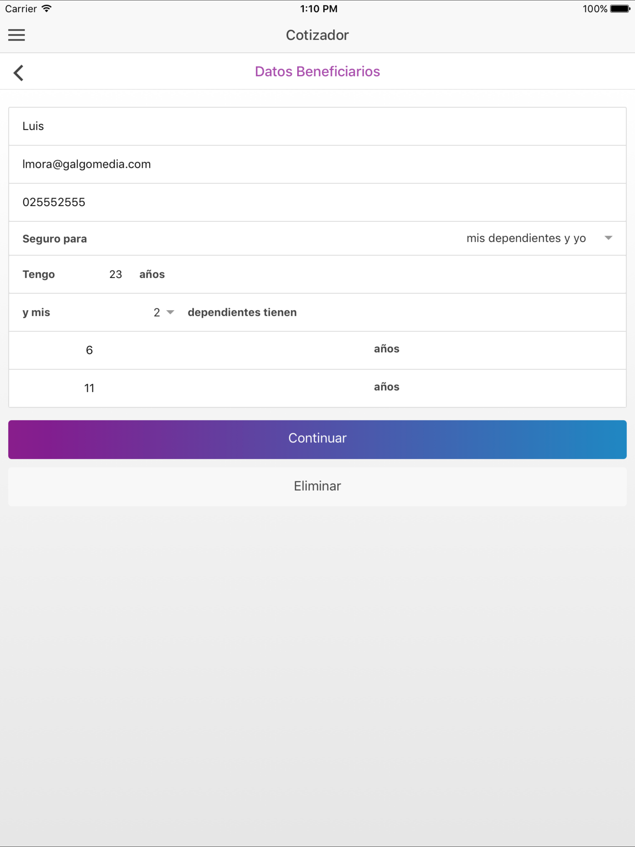 Plan Vital screenshot 6
