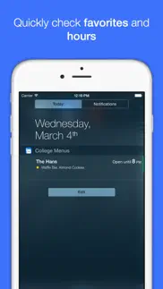 college menus iphone screenshot 3