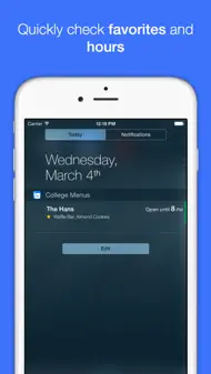 College Menus iphone bilder 2