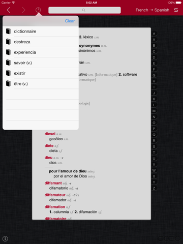 Screenshot #5 pour Accio: Français-Espagnol