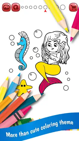 Game screenshot Mermaids Coloring Book mod apk