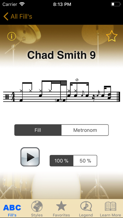 Screenshot #2 pour DrumCoach Fills