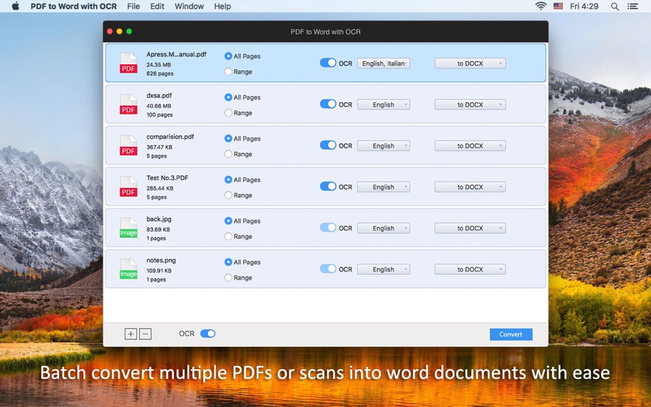 #1. PDF to Word with OCR (macOS) Podle: Enolsoft Co., Ltd.