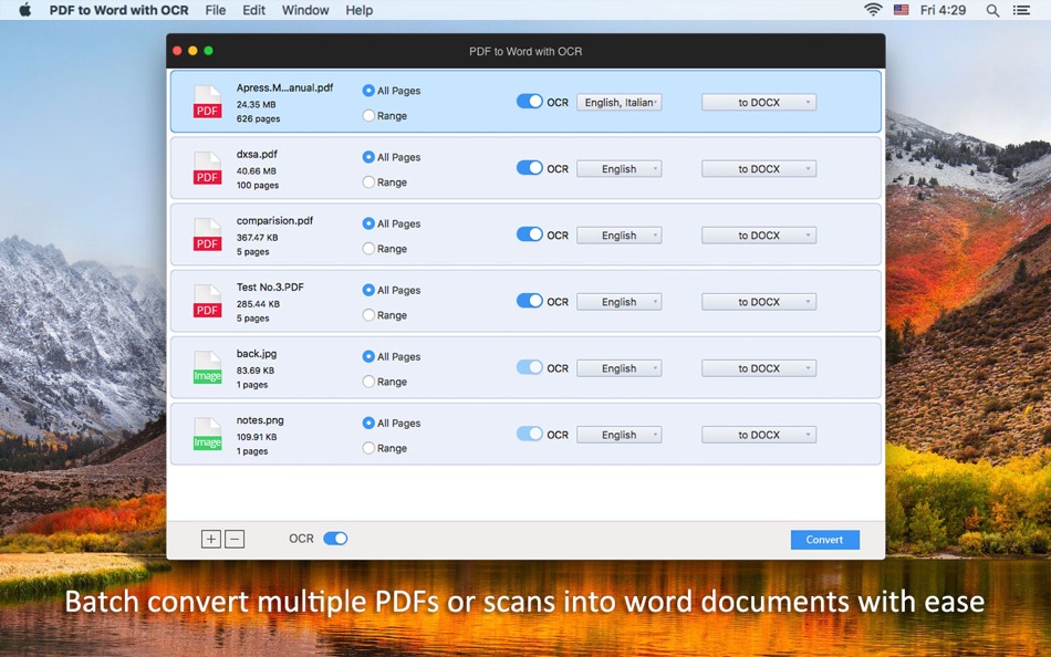 PDF to Word with OCR - 4.0.0 - (macOS)