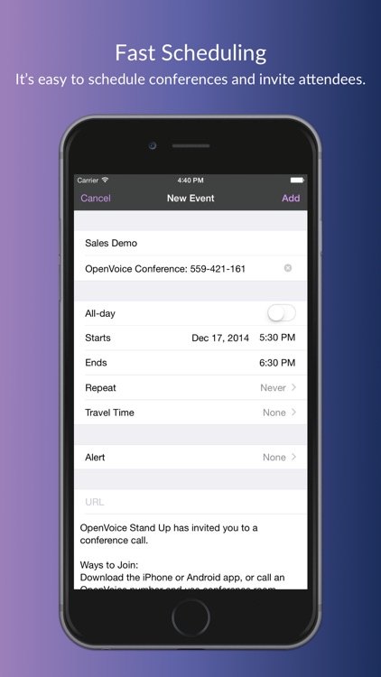 OpenVoice Audio Conferencing