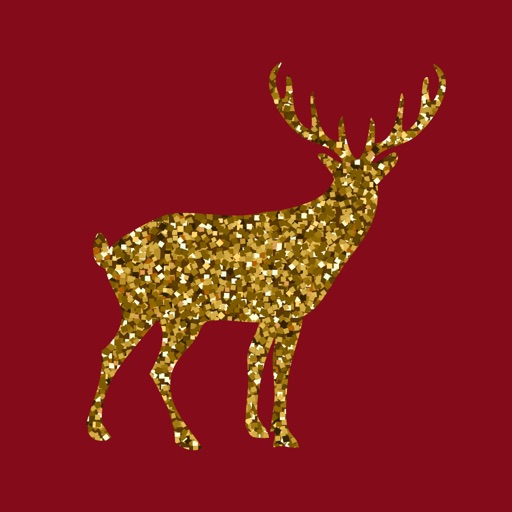 Reindeer Holly Jolly Christmas icon