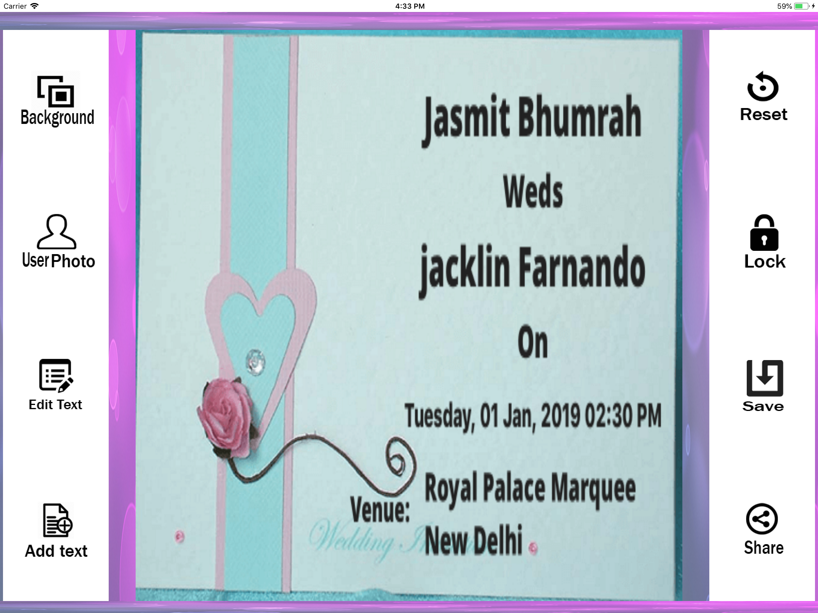 Party & Wedding Card Maker screenshot 7