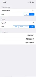 Windchill Temperature screenshot #3 for iPhone